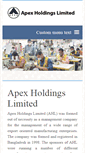 Mobile Screenshot of apexholdings.com